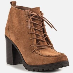 Circus by Sam Edelman Denver Lace-up Ankle Boot in Saddle Brown Size 8